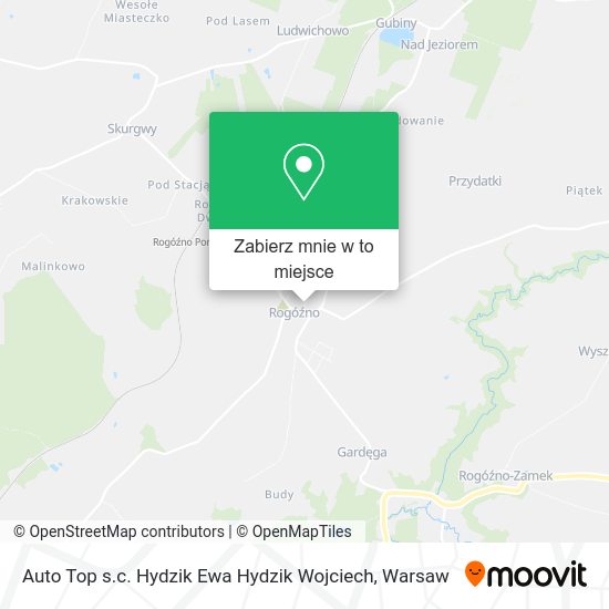 Mapa Auto Top s.c. Hydzik Ewa Hydzik Wojciech