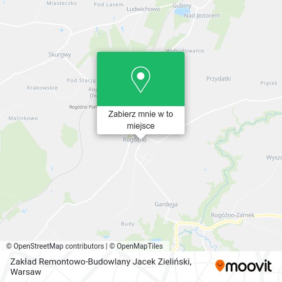 Mapa Zakład Remontowo-Budowlany Jacek Zieliński