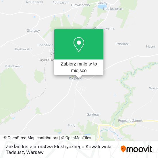 Mapa Zakład Instalatorstwa Elektrycznego Kowalewski Tadeusz