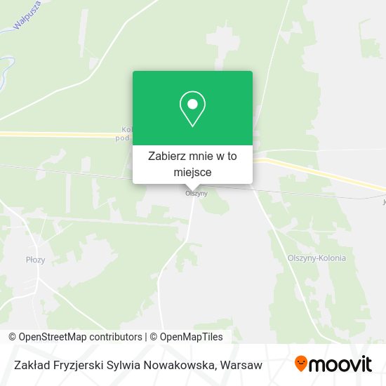 Mapa Zakład Fryzjerski Sylwia Nowakowska