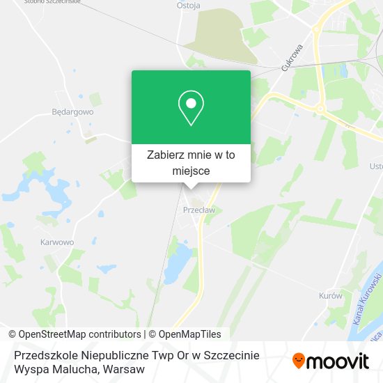 Mapa Przedszkole Niepubliczne Twp Or w Szczecinie Wyspa Malucha