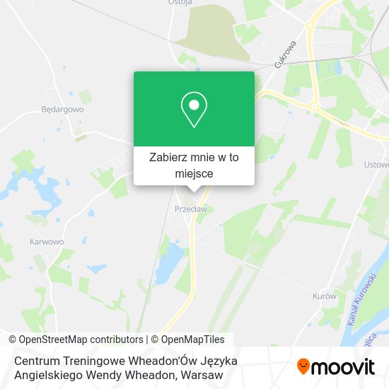 Mapa Centrum Treningowe Wheadon'Ów Języka Angielskiego Wendy Wheadon