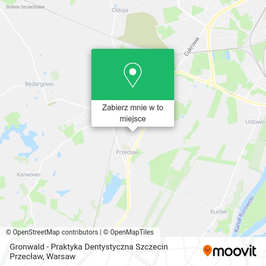 Mapa Gronwald - Praktyka Dentystyczna Szczecin Przecław