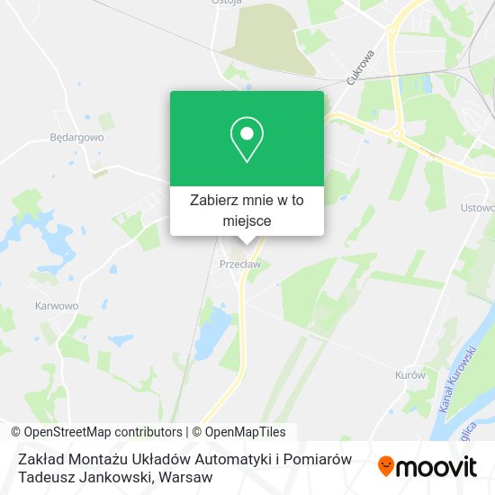 Mapa Zakład Montażu Układów Automatyki i Pomiarów Tadeusz Jankowski