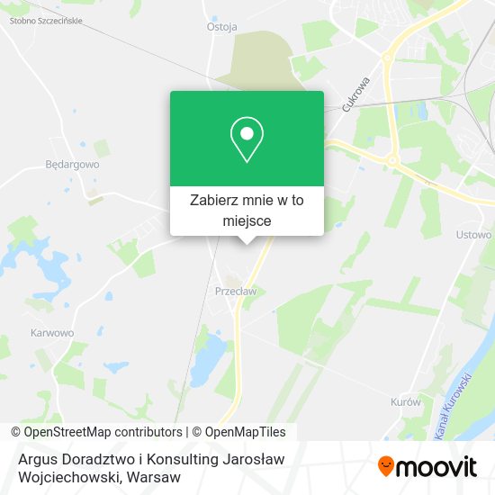 Mapa Argus Doradztwo i Konsulting Jarosław Wojciechowski