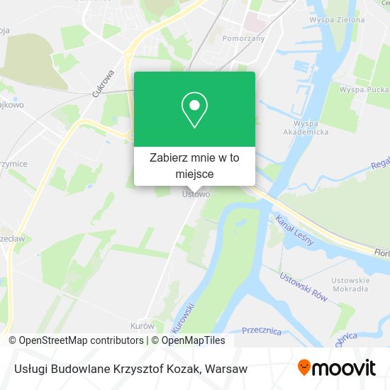 Mapa Usługi Budowlane Krzysztof Kozak