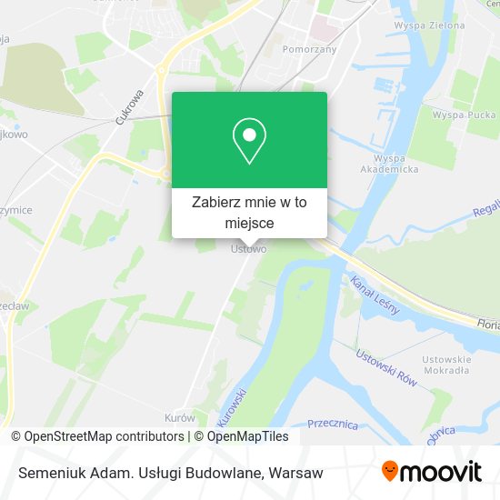 Mapa Semeniuk Adam. Usługi Budowlane