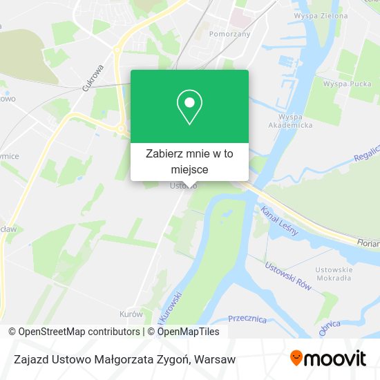 Mapa Zajazd Ustowo Małgorzata Zygoń