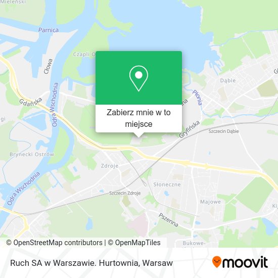 Mapa Ruch SA w Warszawie. Hurtownia