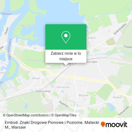 Mapa Embud. Znaki Drogowe Pionowe i Poziome. Matecki M.