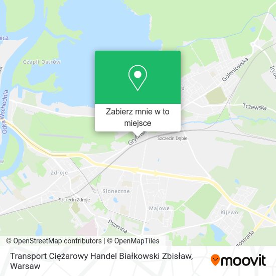 Mapa Transport Ciężarowy Handel Białkowski Zbisław