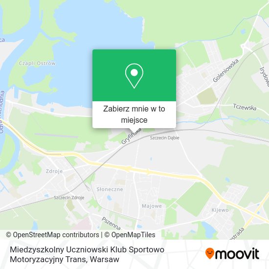 Mapa Miedzyszkolny Uczniowski Klub Sportowo Motoryzacyjny Trans