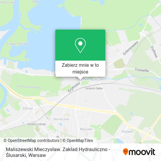 Mapa Maliszewski Mieczysław. Zakład Hydrauliczno - Ślusarski