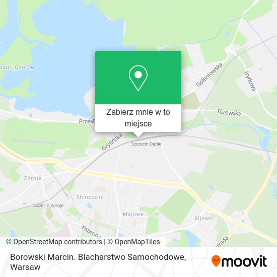 Mapa Borowski Marcin. Blacharstwo Samochodowe