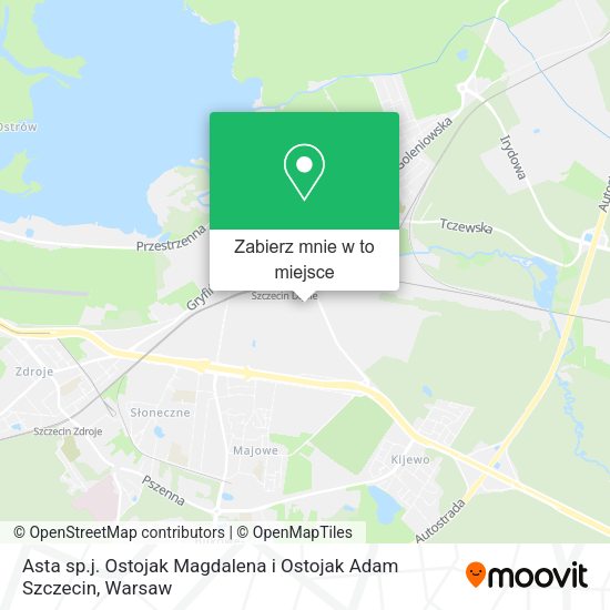 Mapa Asta sp.j. Ostojak Magdalena i Ostojak Adam Szczecin