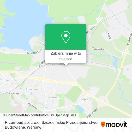 Mapa Przembud sp. z o.o. Szczecińskie Przedsiębiorstwo Budowlane