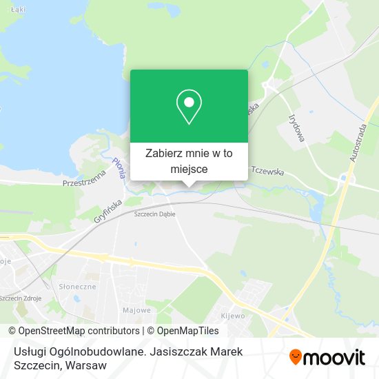 Mapa Usługi Ogólnobudowlane. Jasiszczak Marek Szczecin