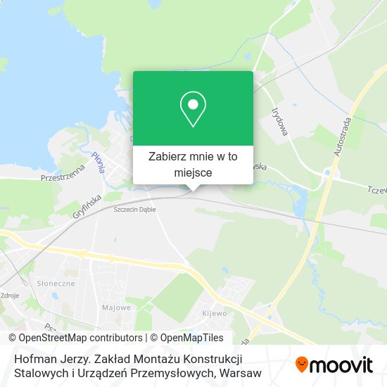 Mapa Hofman Jerzy. Zakład Montażu Konstrukcji Stalowych i Urządzeń Przemysłowych