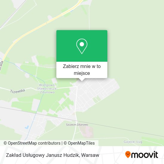 Mapa Zakład Usługowy Janusz Hudzik