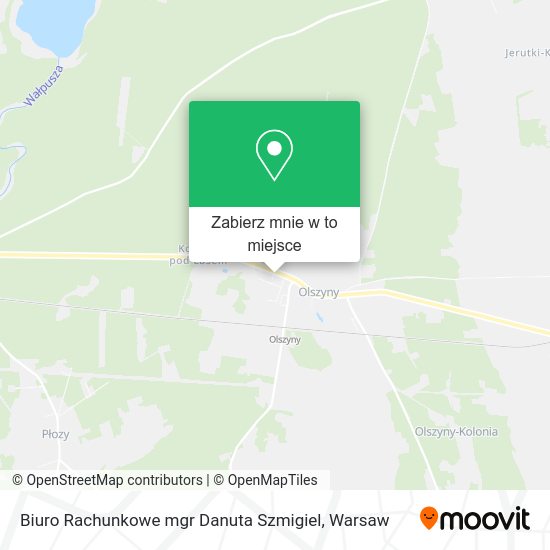 Mapa Biuro Rachunkowe mgr Danuta Szmigiel