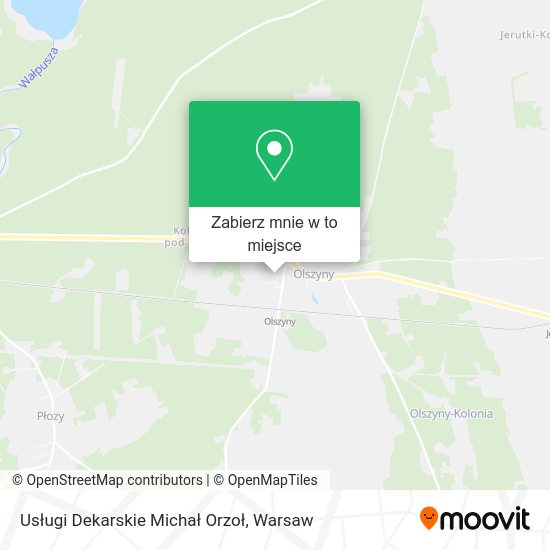 Mapa Usługi Dekarskie Michał Orzoł