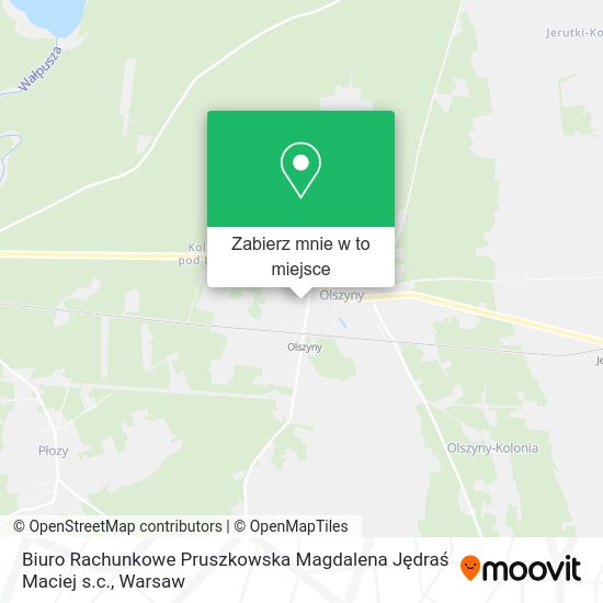 Mapa Biuro Rachunkowe Pruszkowska Magdalena Jędraś Maciej s.c.