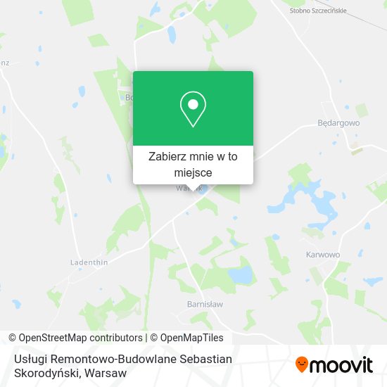 Mapa Usługi Remontowo-Budowlane Sebastian Skorodyński