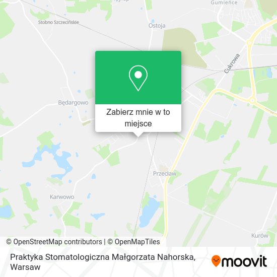 Mapa Praktyka Stomatologiczna Małgorzata Nahorska