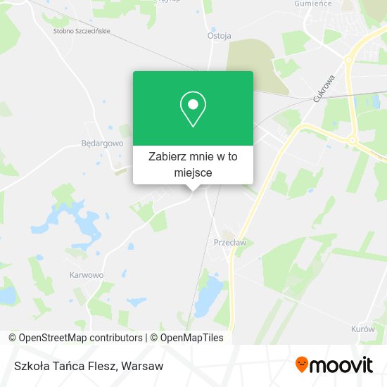 Mapa Szkoła Tańca Flesz