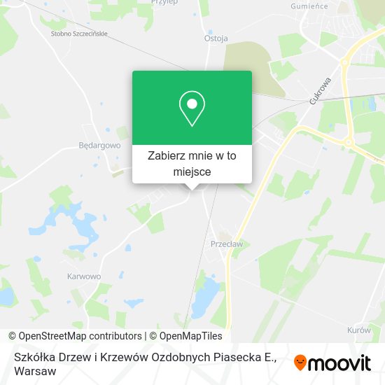 Mapa Szkółka Drzew i Krzewów Ozdobnych Piasecka E.