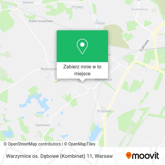 Mapa Warzymice os. Dębowe (Kombinat) 11