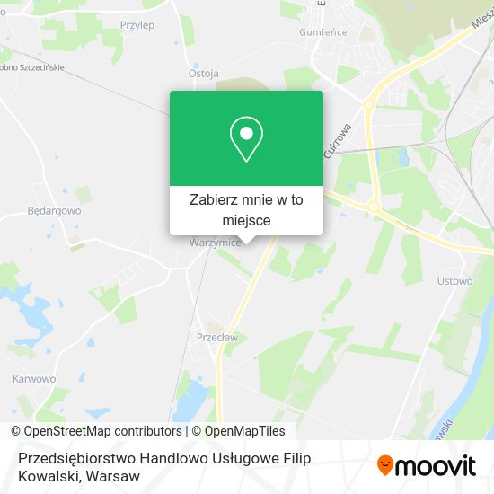 Mapa Przedsiębiorstwo Handlowo Usługowe Filip Kowalski