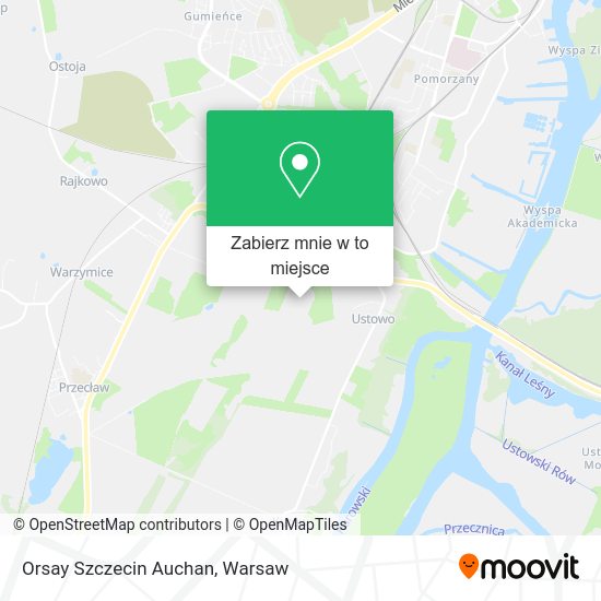 Mapa Orsay Szczecin Auchan