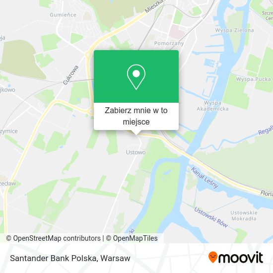 Mapa Santander Bank Polska