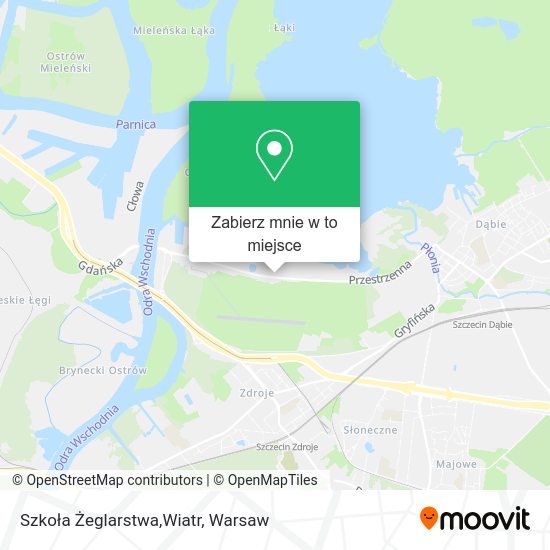 Mapa Szkoła Żeglarstwa,Wiatr