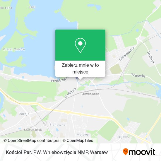 Mapa Kościół Par. PW. Wniebowzięcia NMP