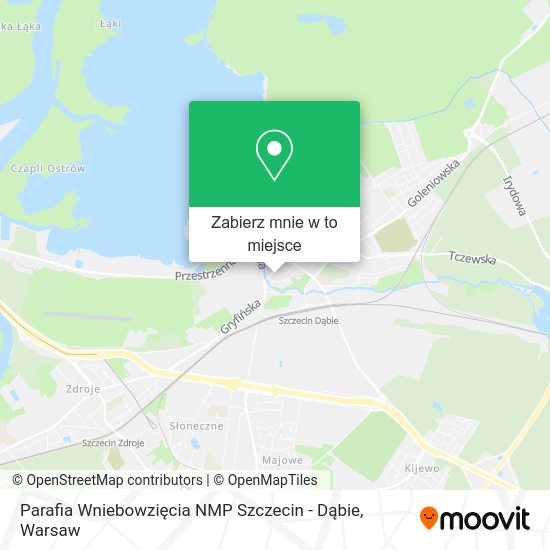 Mapa Parafia Wniebowzięcia NMP Szczecin - Dąbie