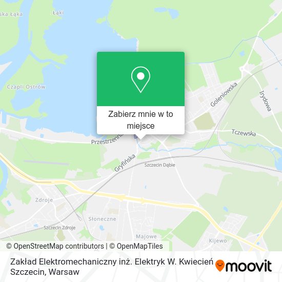 Mapa Zakład Elektromechaniczny inż. Elektryk W. Kwiecień Szczecin