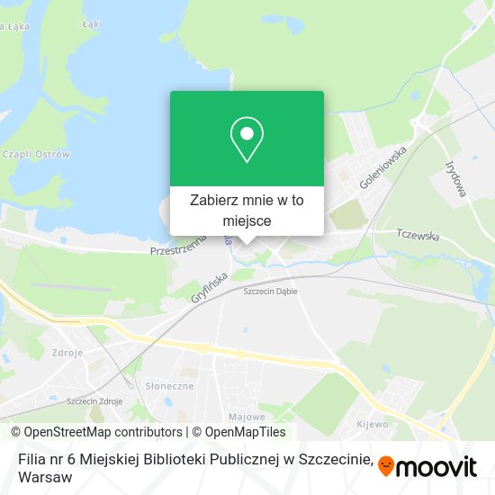 Mapa Filia nr 6 Miejskiej Biblioteki Publicznej w Szczecinie