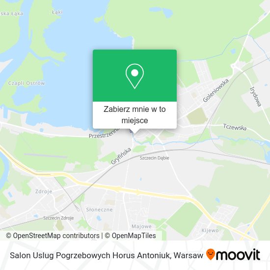 Mapa Salon Uslug Pogrzebowych Horus Antoniuk