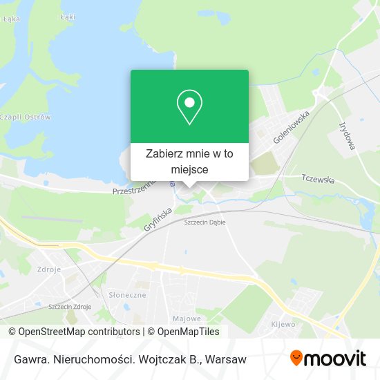 Mapa Gawra. Nieruchomości. Wojtczak B.