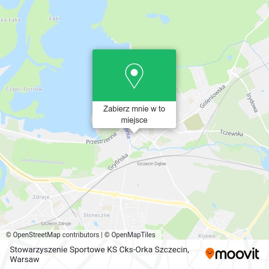 Mapa Stowarzyszenie Sportowe KS Cks-Orka Szczecin