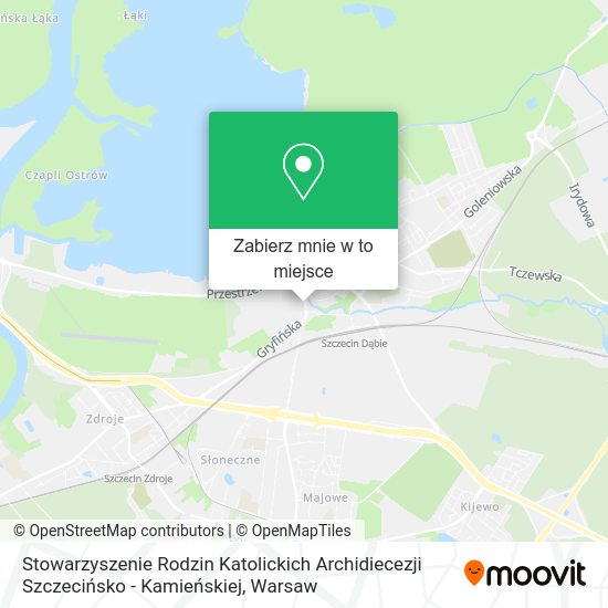 Mapa Stowarzyszenie Rodzin Katolickich Archidiecezji Szczecińsko - Kamieńskiej