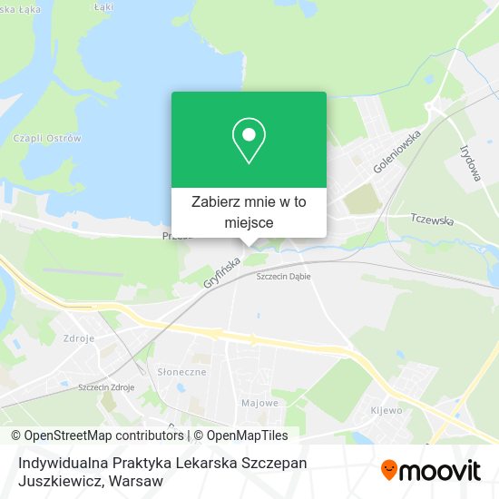 Mapa Indywidualna Praktyka Lekarska Szczepan Juszkiewicz