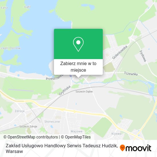 Mapa Zakład Usługowo Handlowy Serwis Tadeusz Hudzik