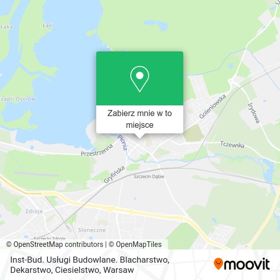 Mapa Inst-Bud. Usługi Budowlane. Blacharstwo, Dekarstwo, Ciesielstwo