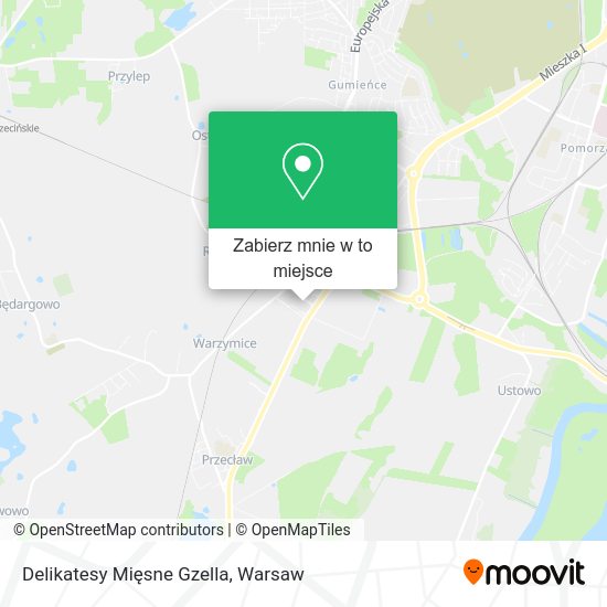 Mapa Delikatesy Mięsne Gzella