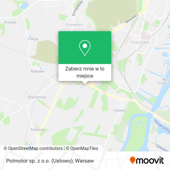 Mapa Polmotor sp. z o.o. (Ustowo)