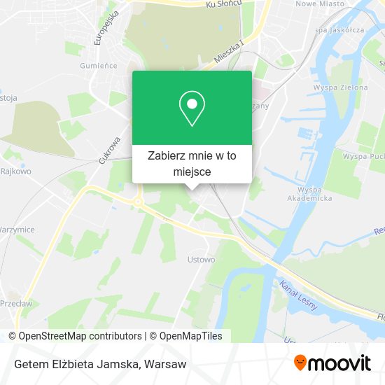 Mapa Getem Elżbieta Jamska