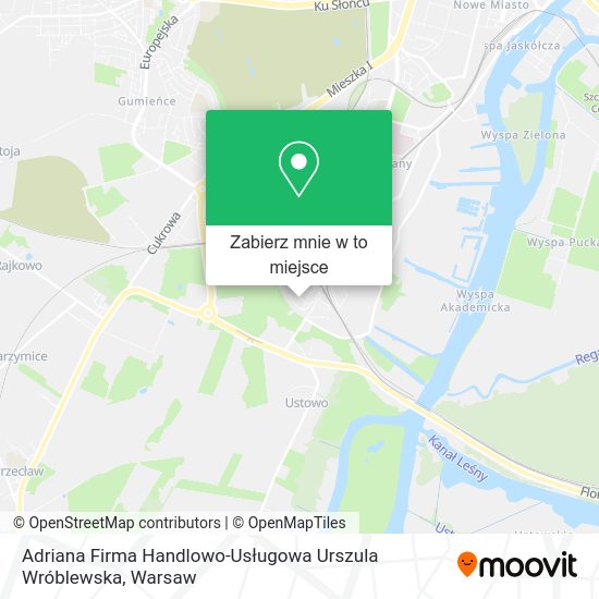 Mapa Adriana Firma Handlowo-Usługowa Urszula Wróblewska